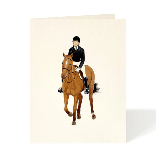 Equestrian Horse Greeting Card - Felix Doolittle