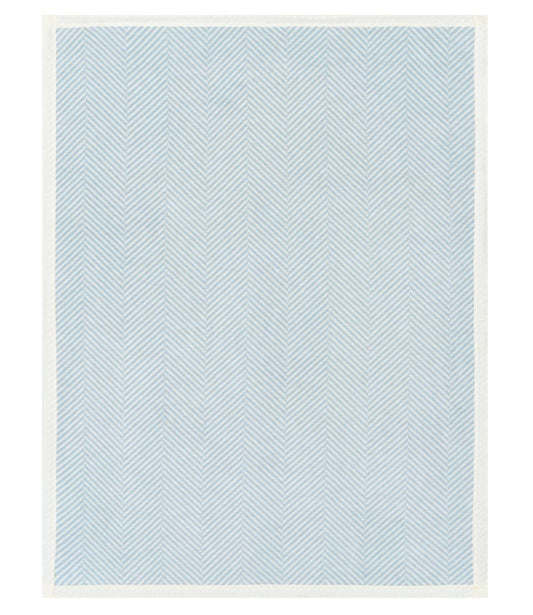 Harborview Herringbone Sky Mini Blanket - Chappywrap