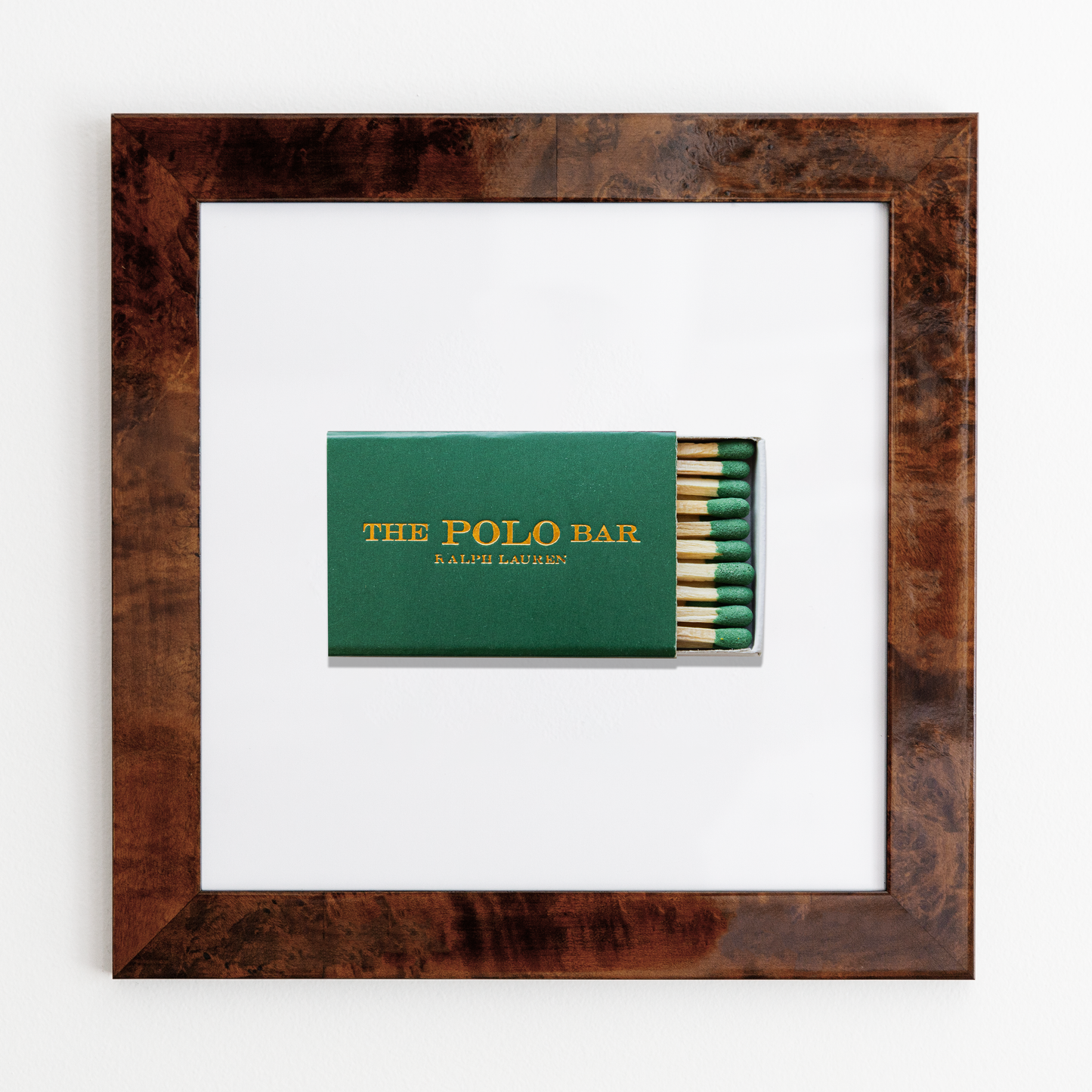 The Polo Bar Matchbox Print with White Frame