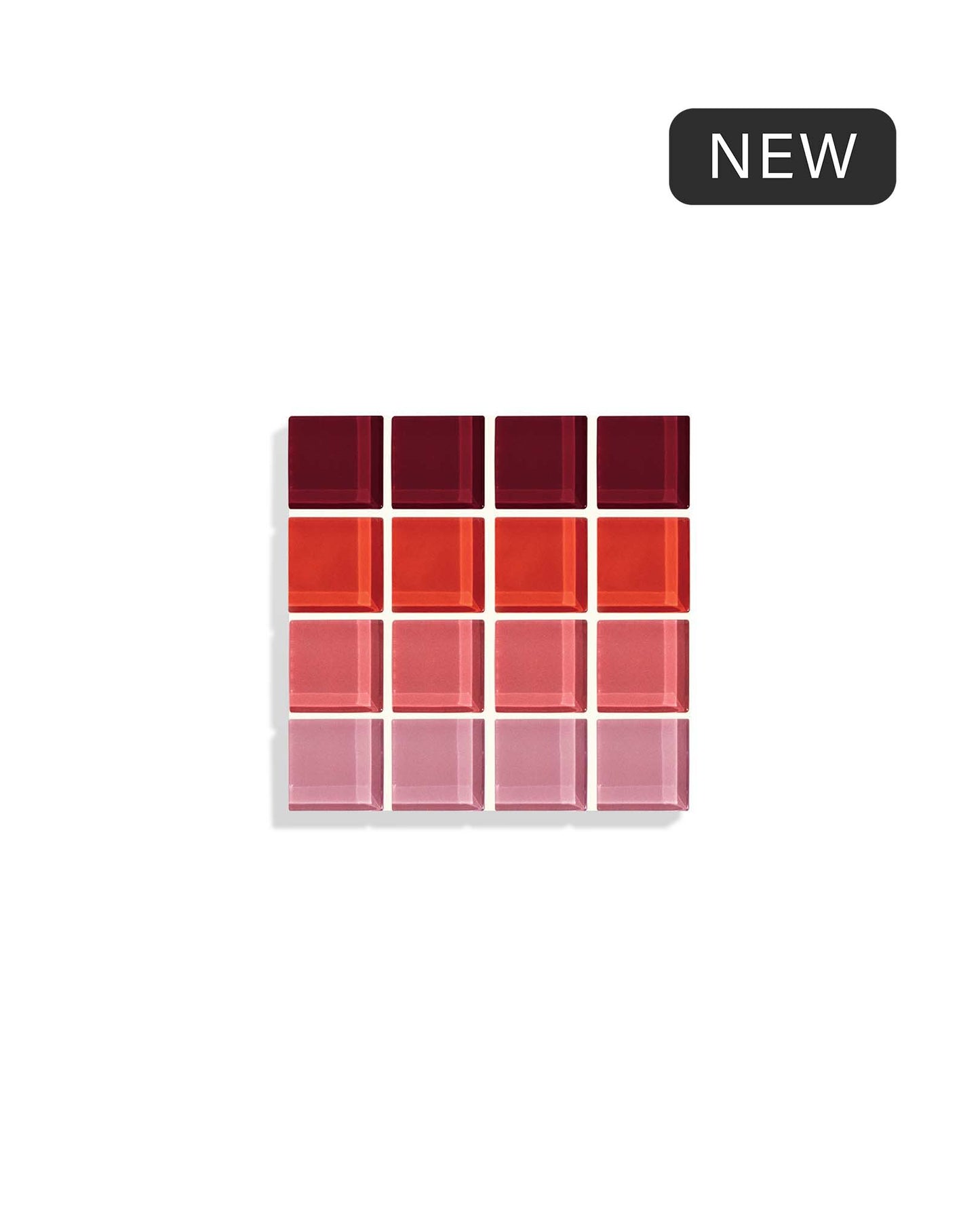 Glass Tile Coaster - Ombre - Blush