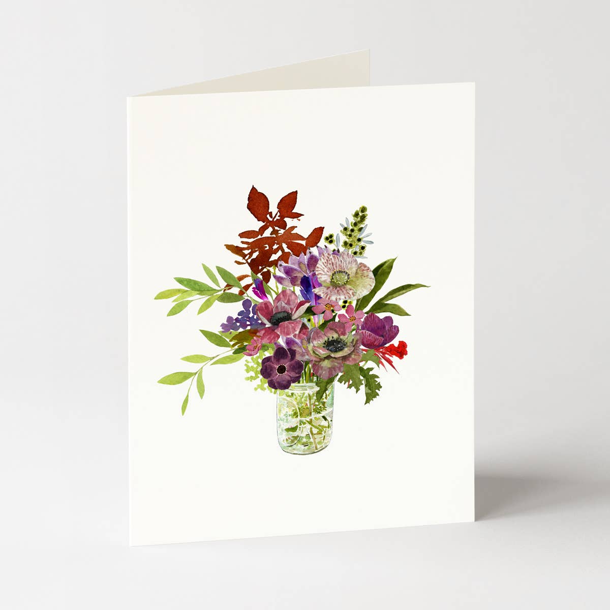Farmer's Bouquet - Flower Garden Greeting Card