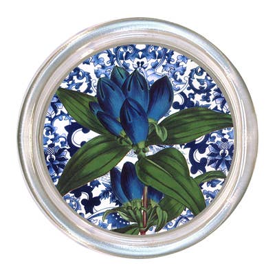 Large Blue Flower Coaster