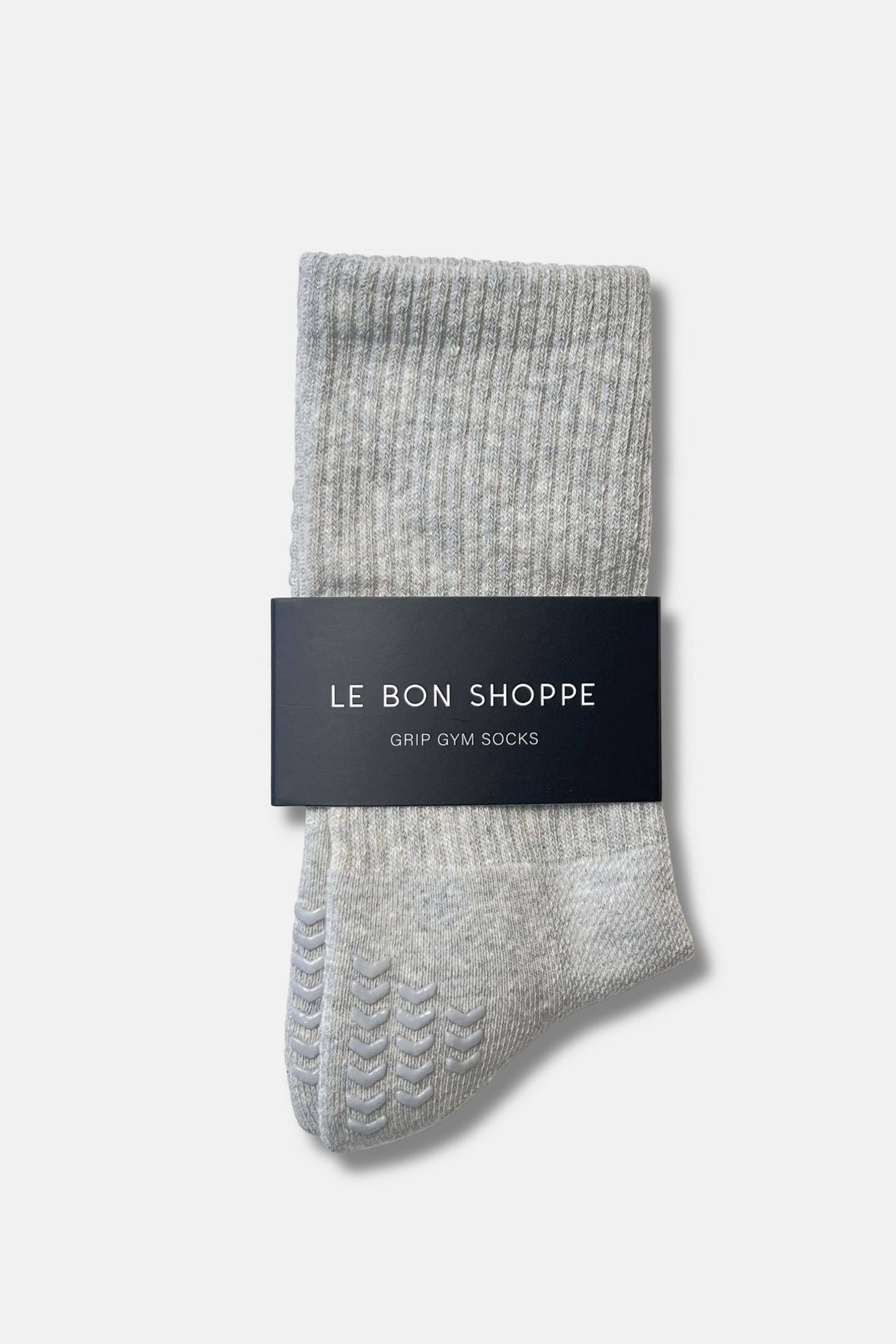 Grip Gym Socks - White + Grey