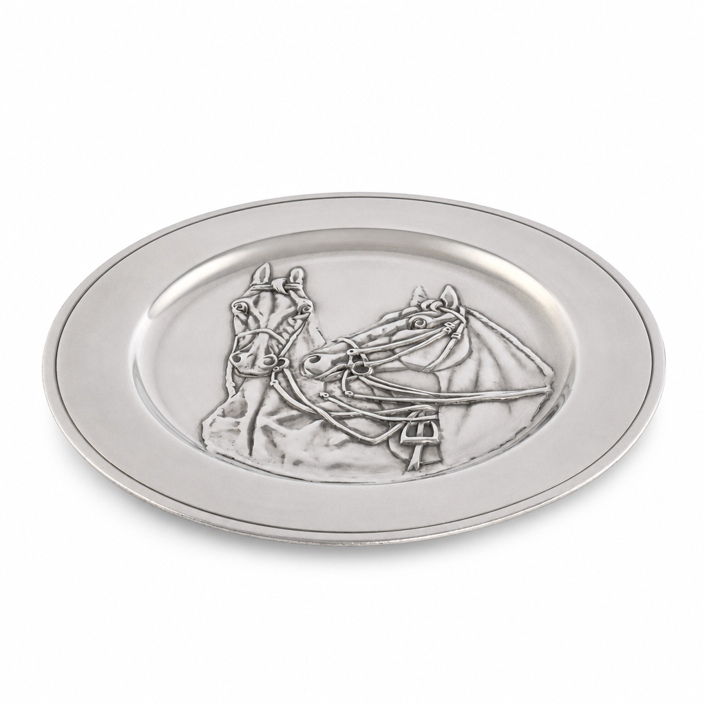 Pewter Thoroughbred Horse Charger