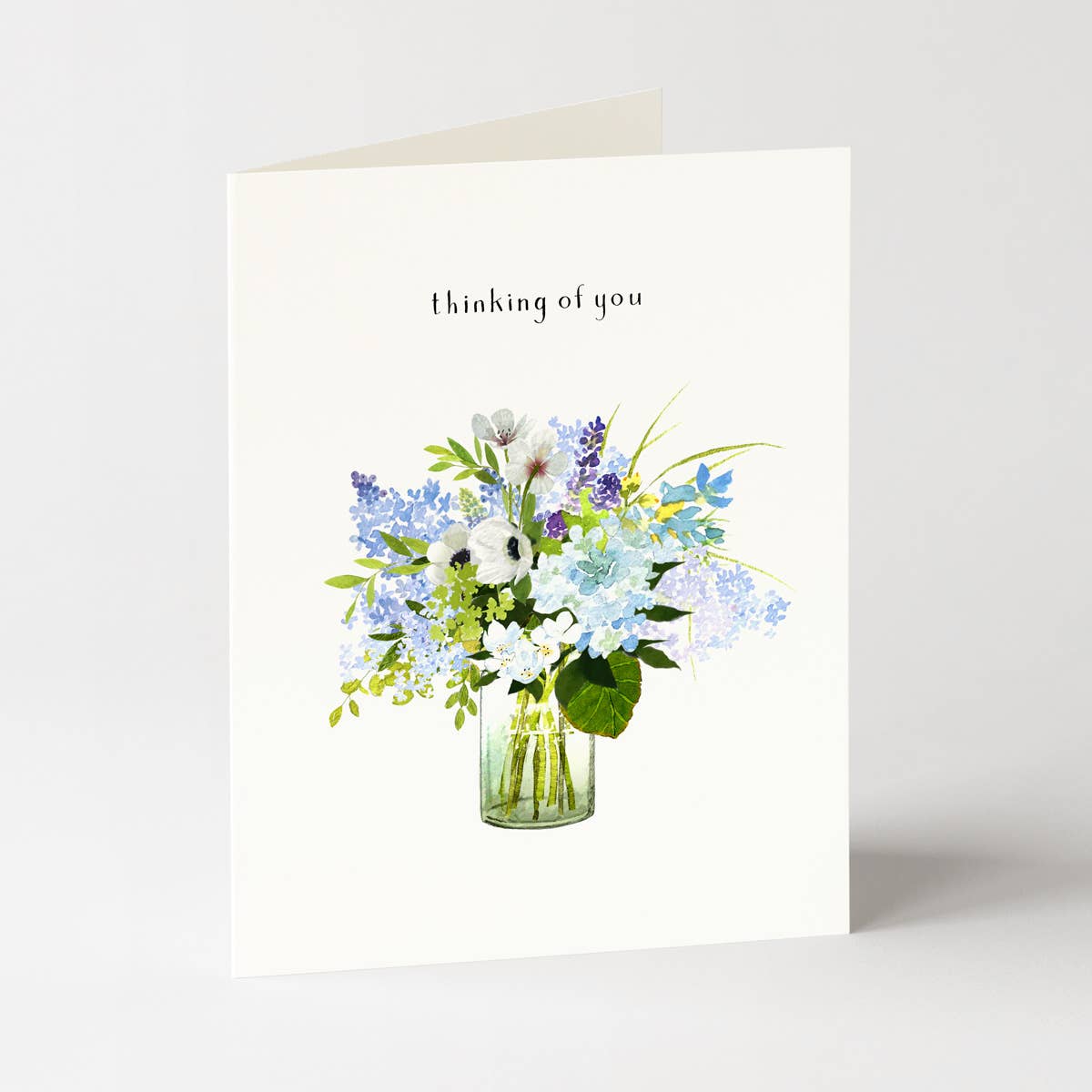 Lavender Blue - Sympathy Greeting Card - Flowers