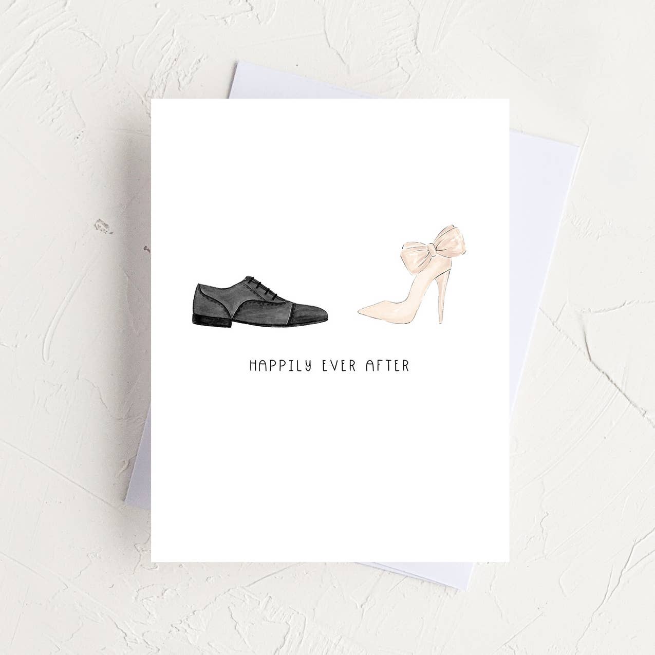 Happily Ever After Mr + Mrs Newlywed Greeting Card