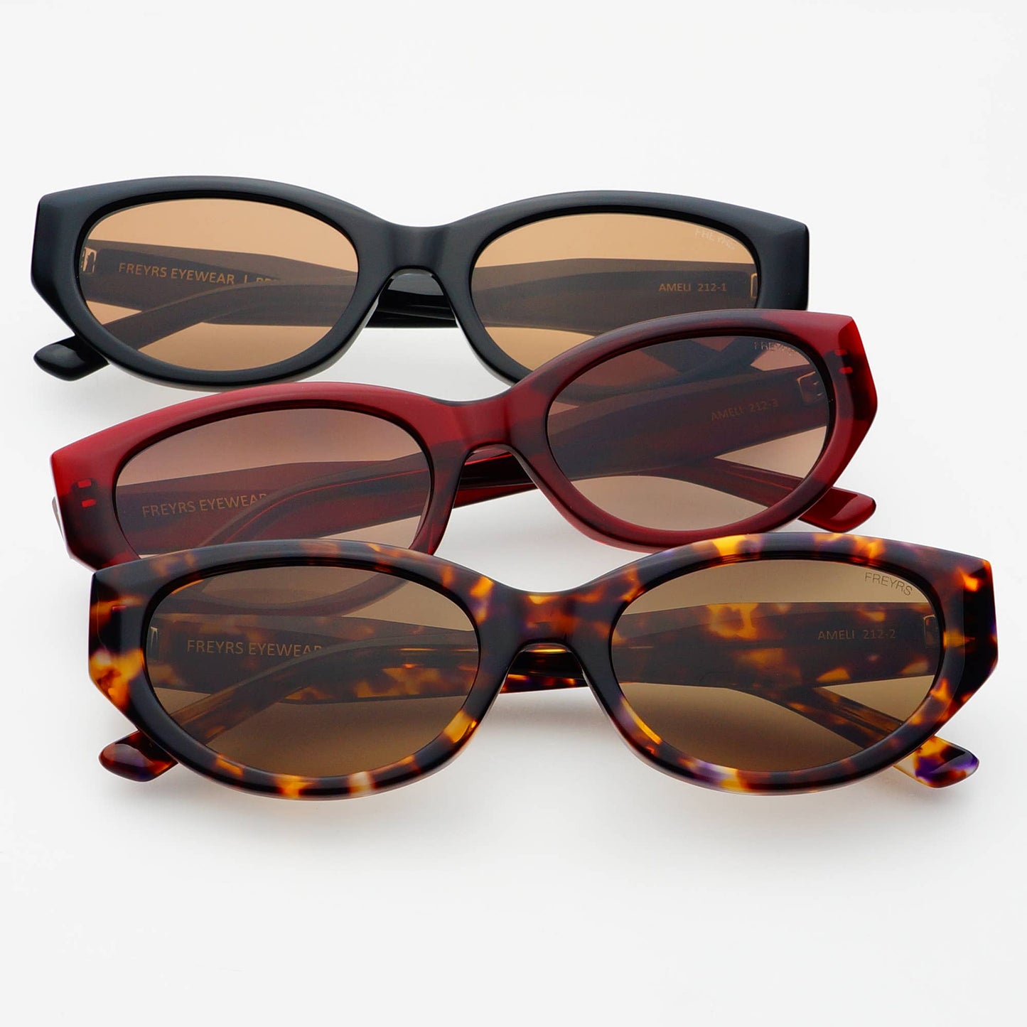Ameli Acetate Cat-Eye Sunglasses - Tortoise - FREYRS