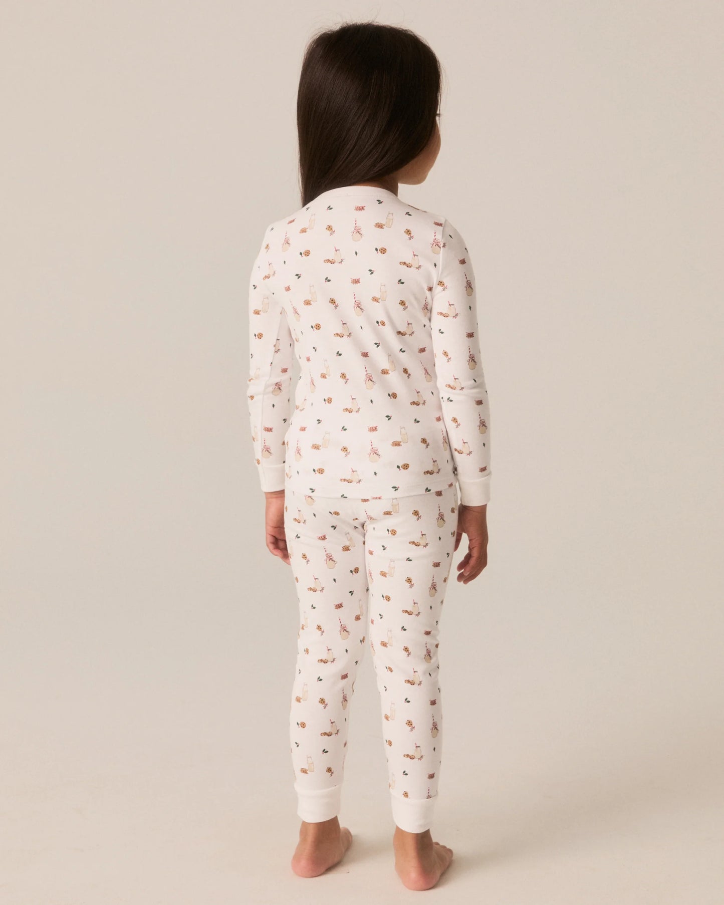 Kid's Pima Snug Fit Pajama Set in Yuletide Treats - Petite Plume