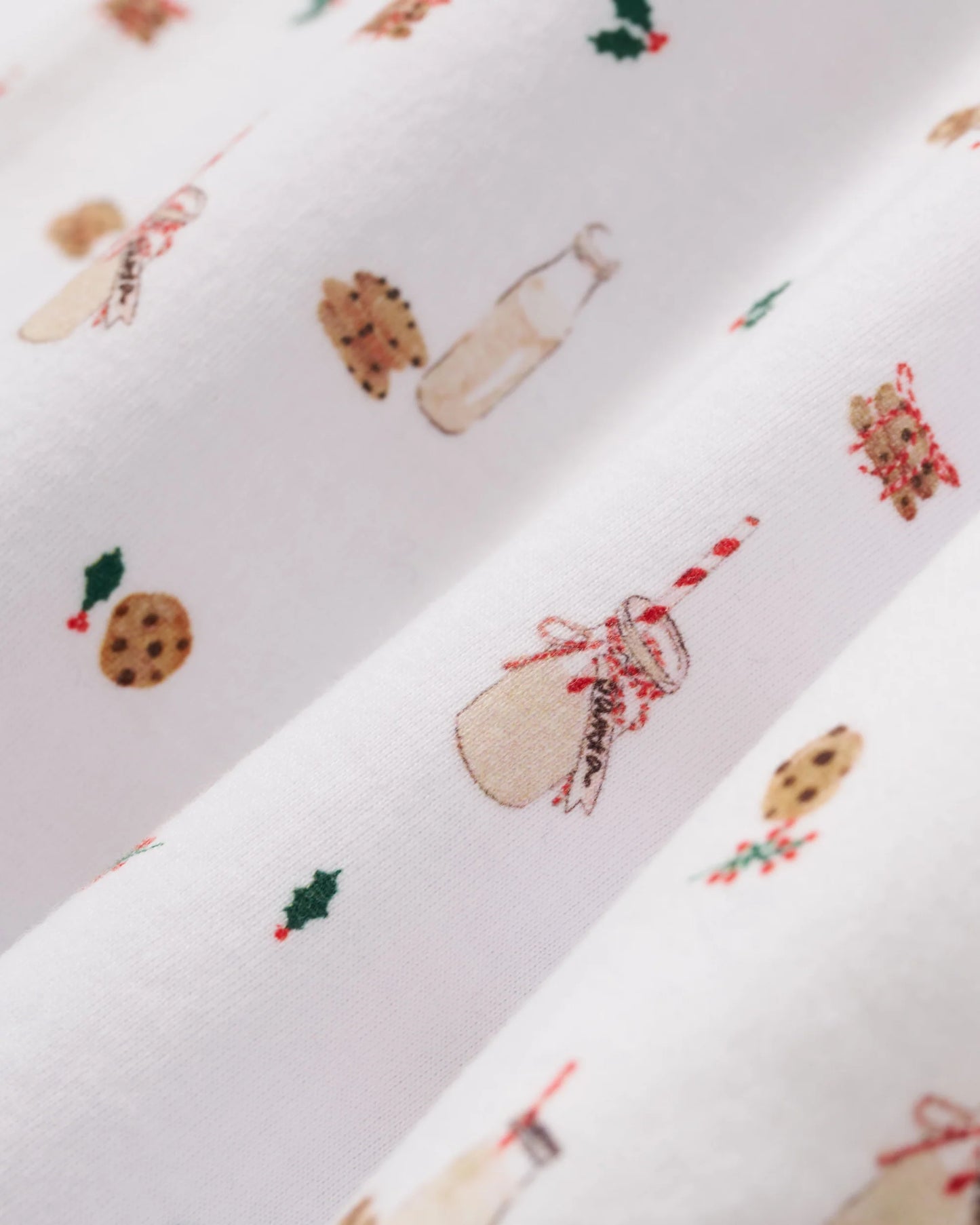 Women's Pima Pajama Set in Yuletide Treats - Petite Plume