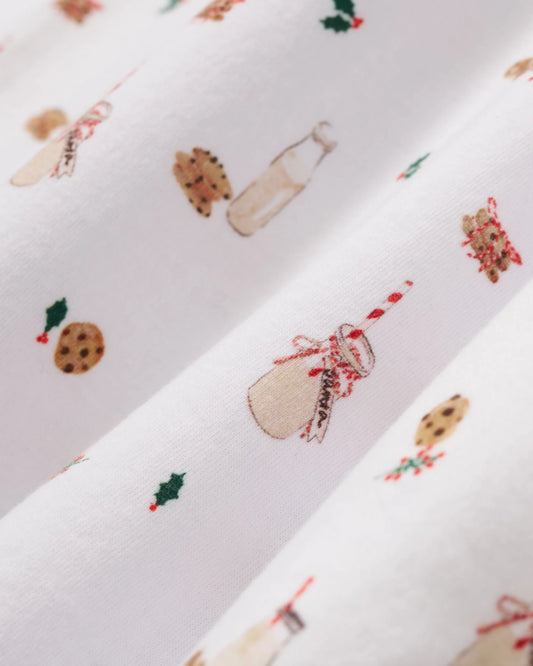 Women's Pima Pajama Set in Yuletide Treats - Petite Plume