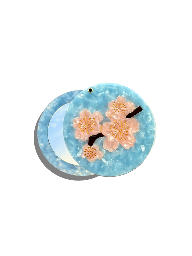 Cherry Blossom Compact Mirror