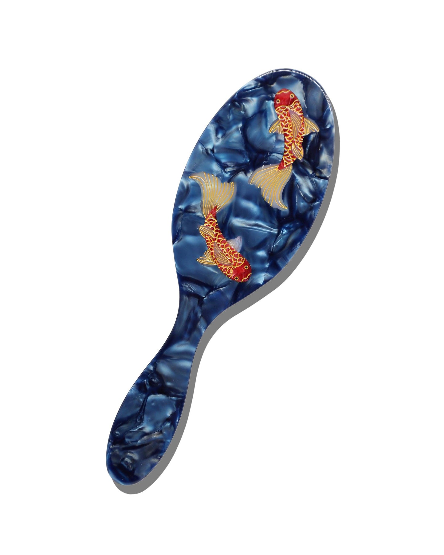 Hand-painted Koi Fish Hair Brush