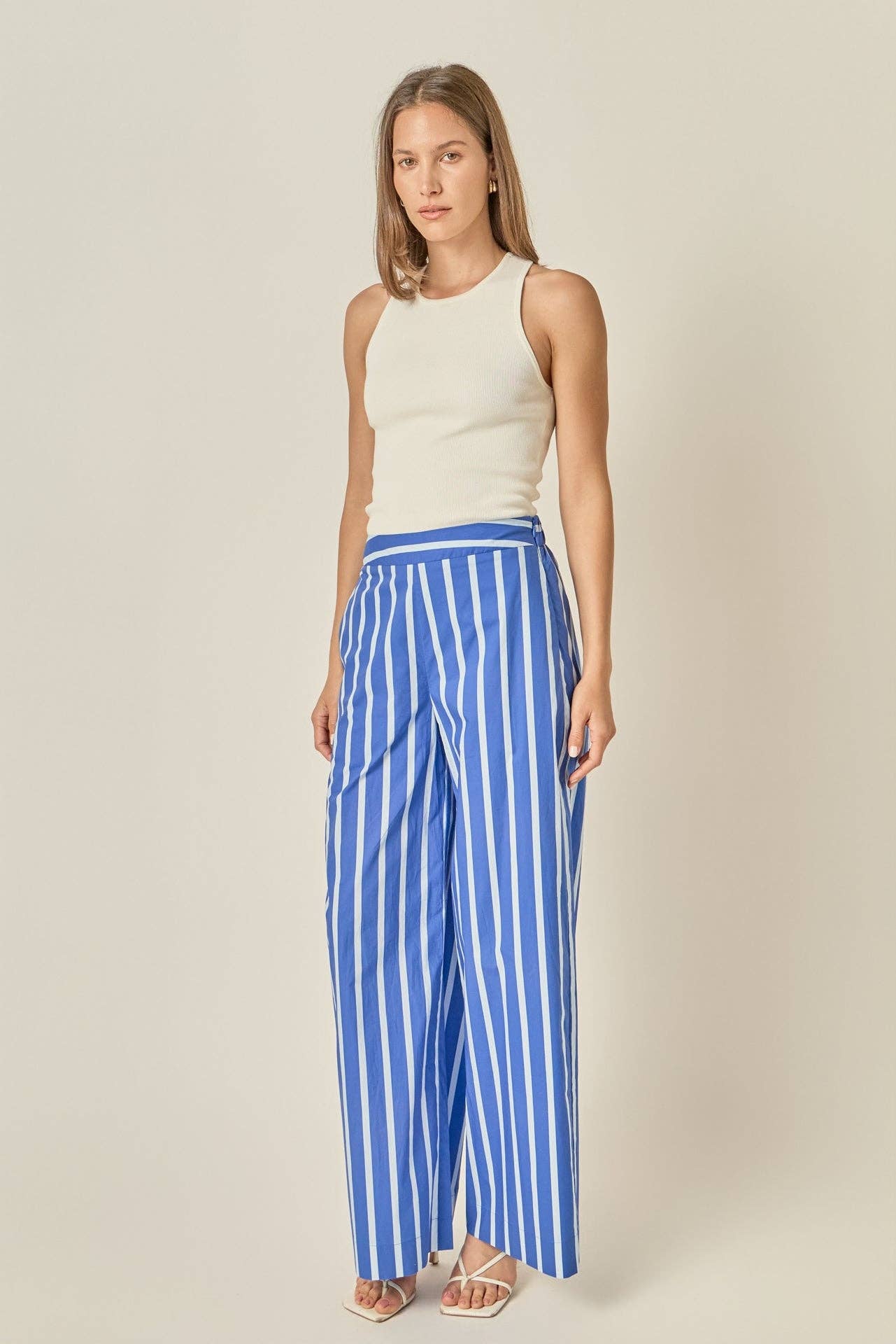 Stripe Long Pants - English Factory