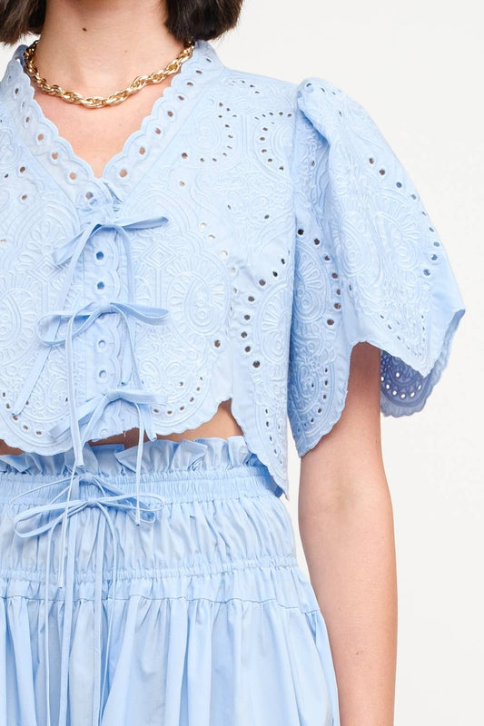Margot Baby Blue Blouse - Sofie the Label