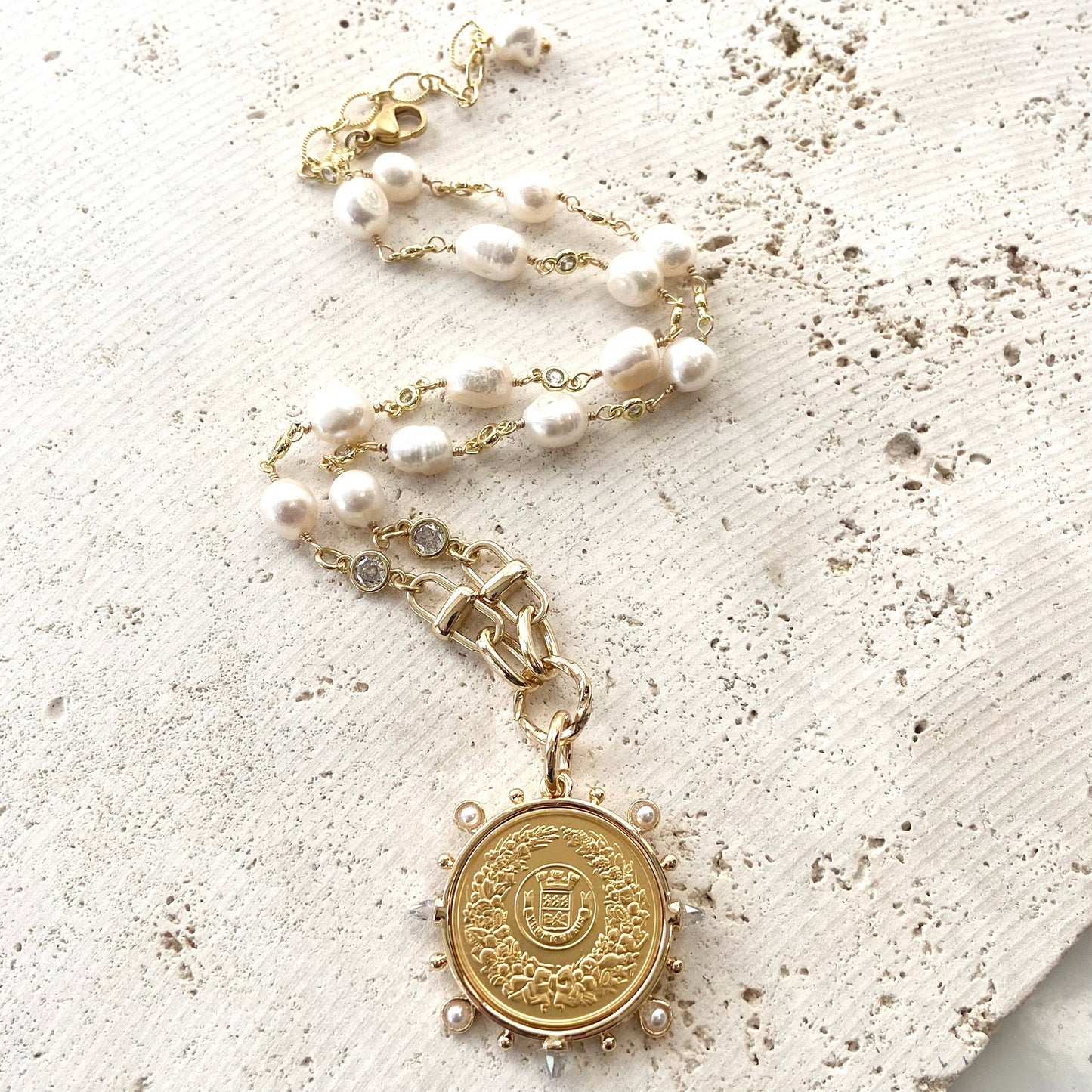 Pearl Coin Necklace