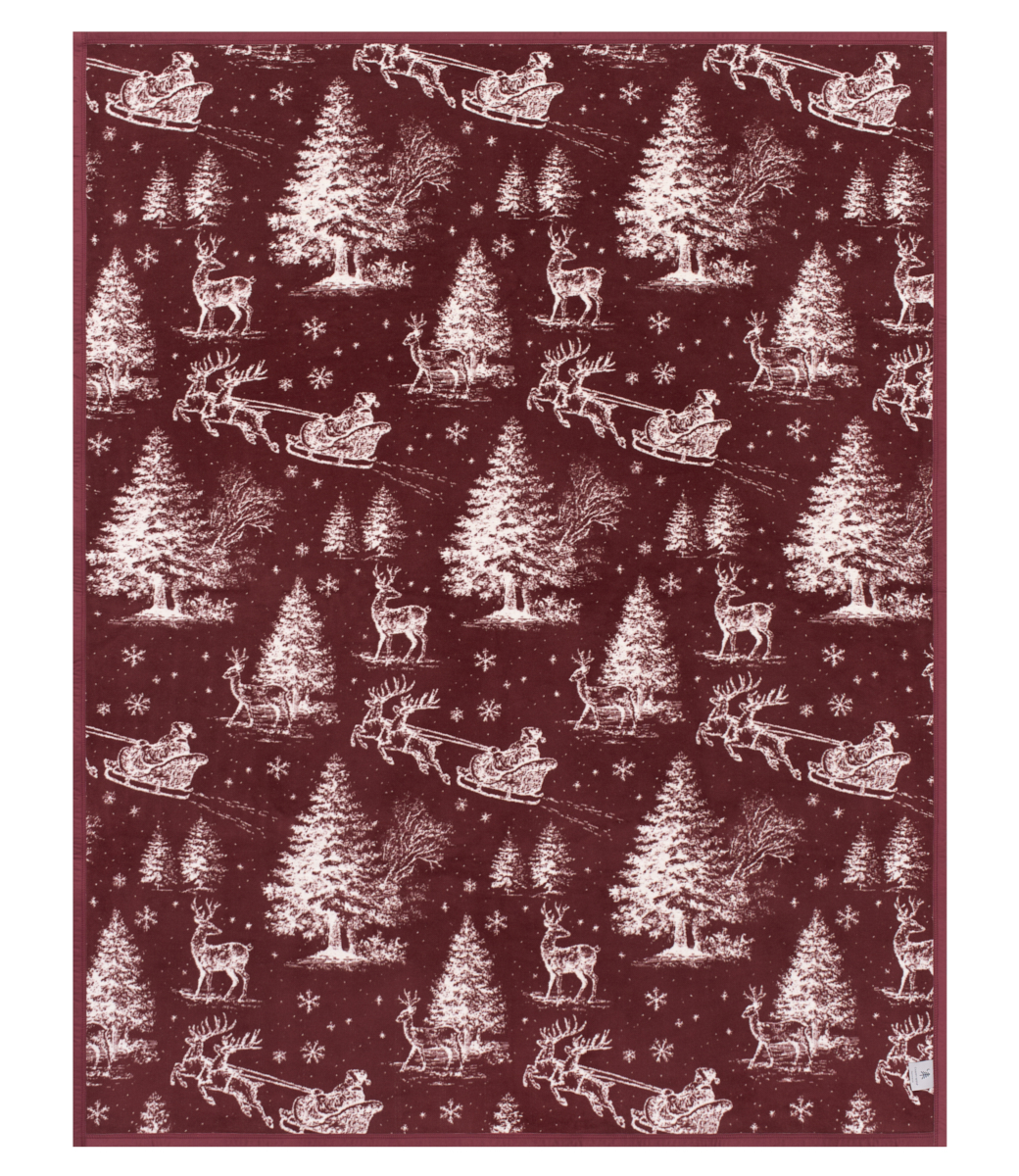 Santa Toile Blanket
