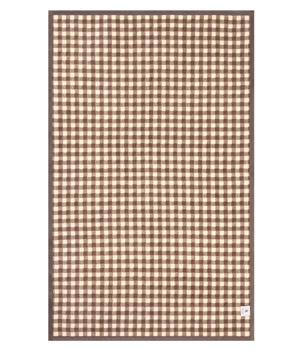 Gingham Mocha Midi  - Chappywrap