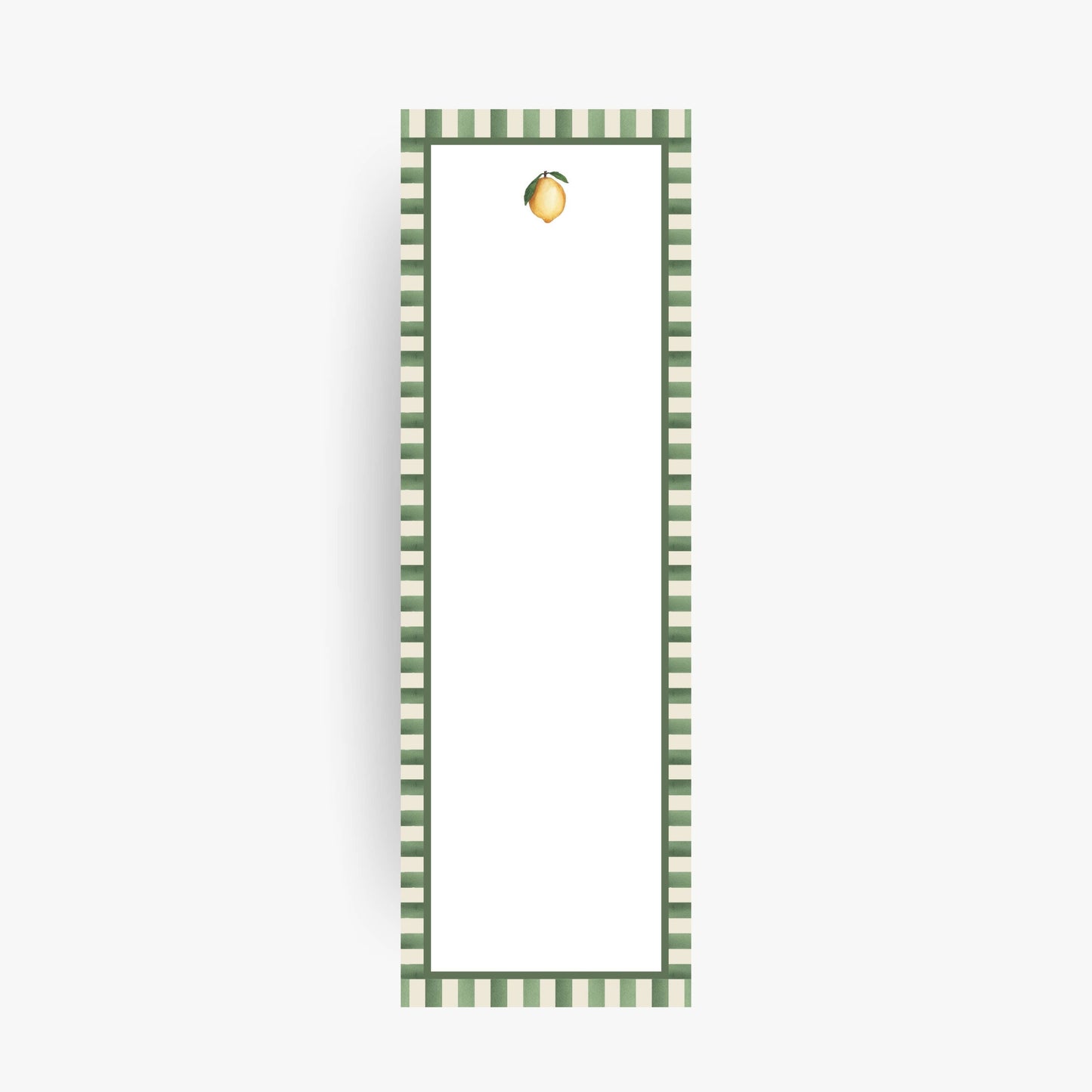 Lemon Watercolor Skinny Notepad