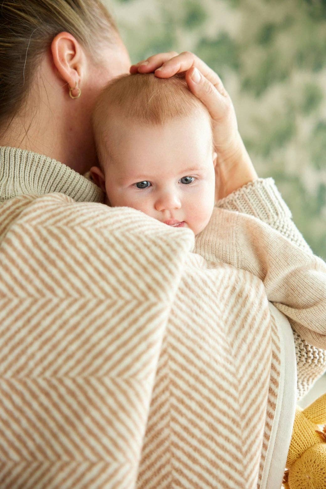 Harborview Herringbone Tan Blanket - Midi