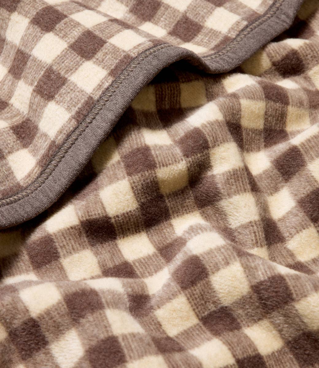 Gingham Mocha Midi  - Chappywrap