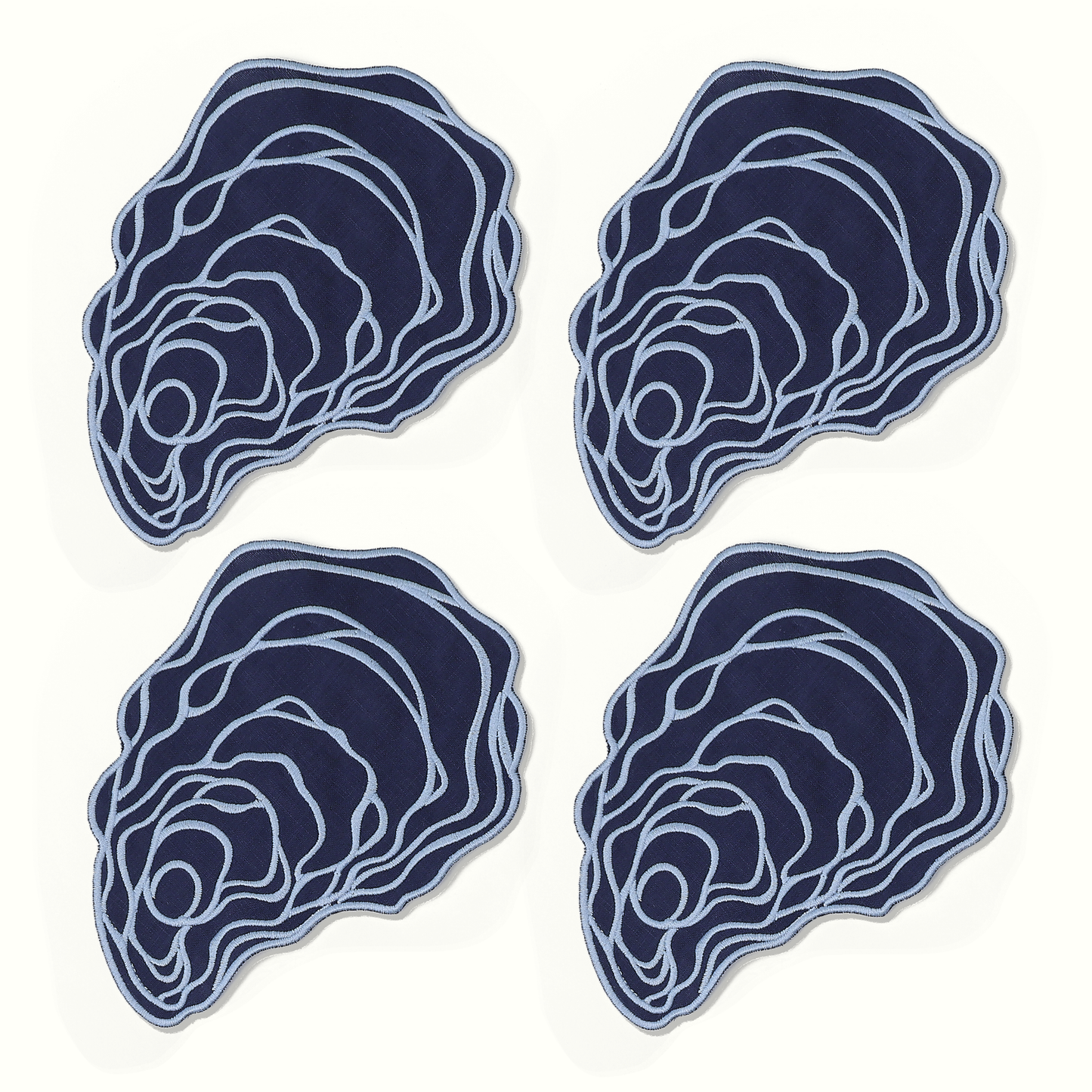 Oyster Linen Cocktail Napkins - Set of 4