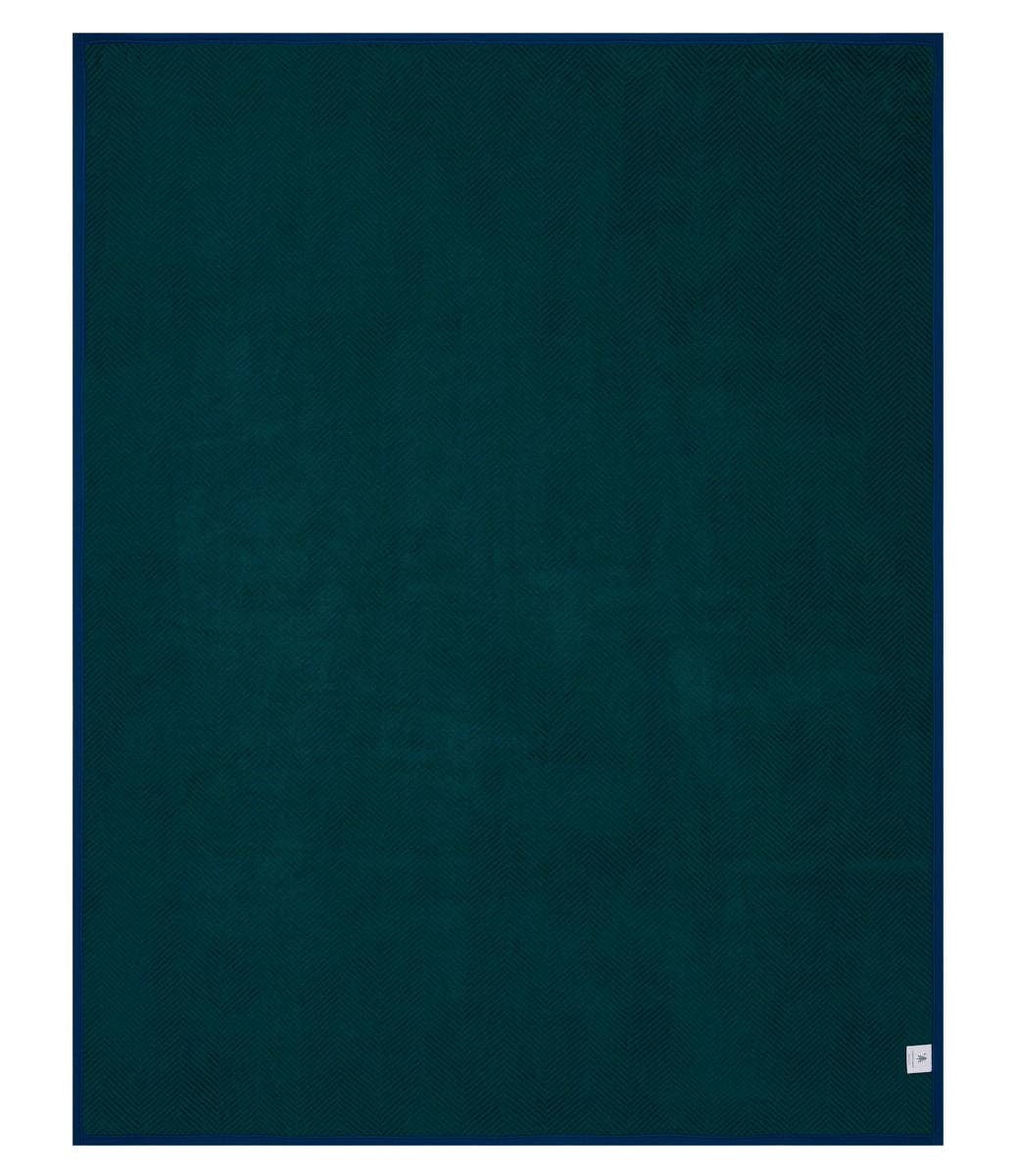 Harborview Herringbone Blue Spruce Blanket - Chappywrap