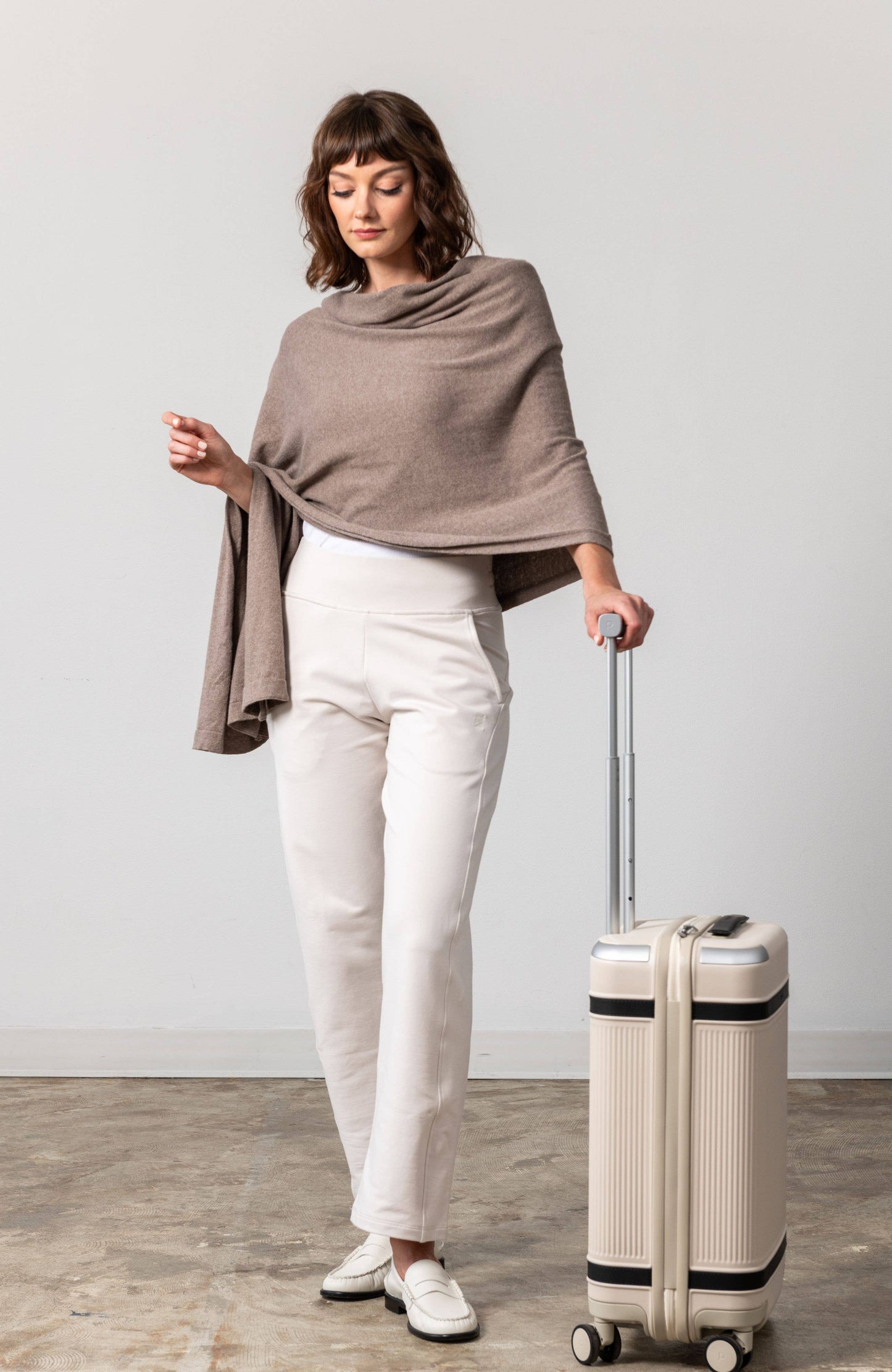 Dreamsoft Organic Cotton Travel Scarf Latte