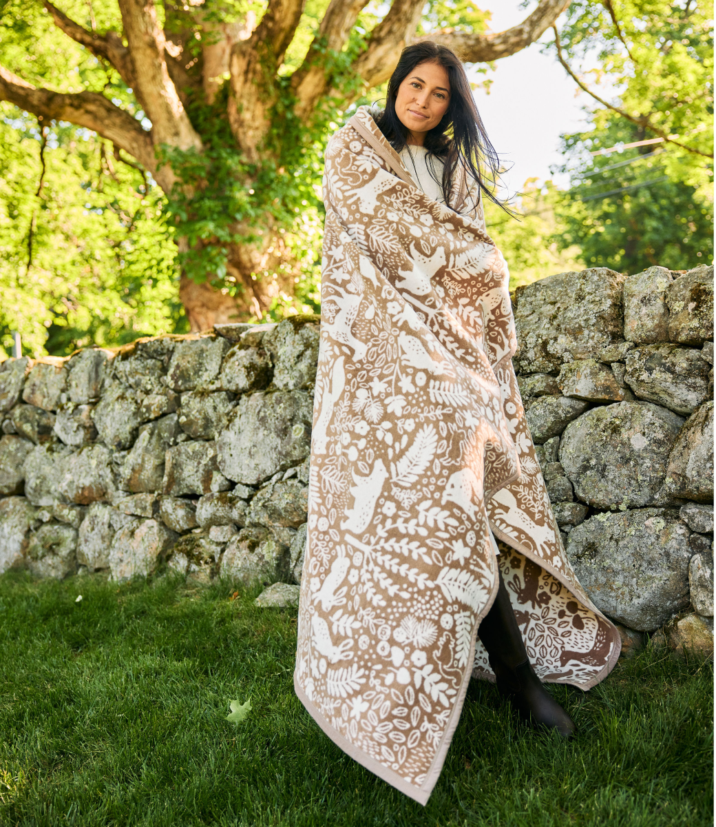 Whimsical Woods Sepia Blanket - Chappywrap