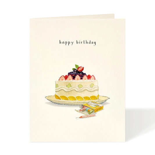 Birthday Fruit Cake Greeting Card - Felix Doolittle