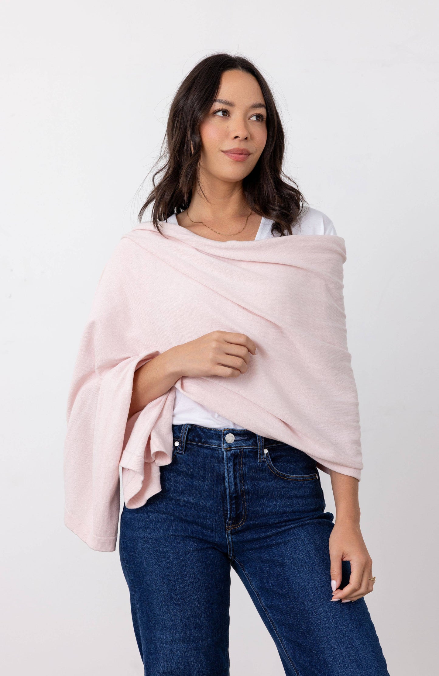 Dreamsoft Organic Cotton Travel Scarf - Ballet Pink