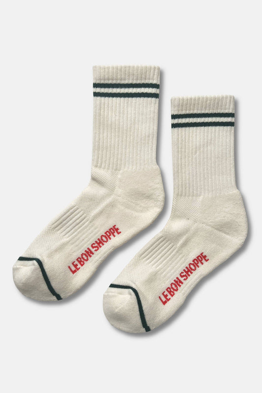 Boyfriend Socks - Parchment