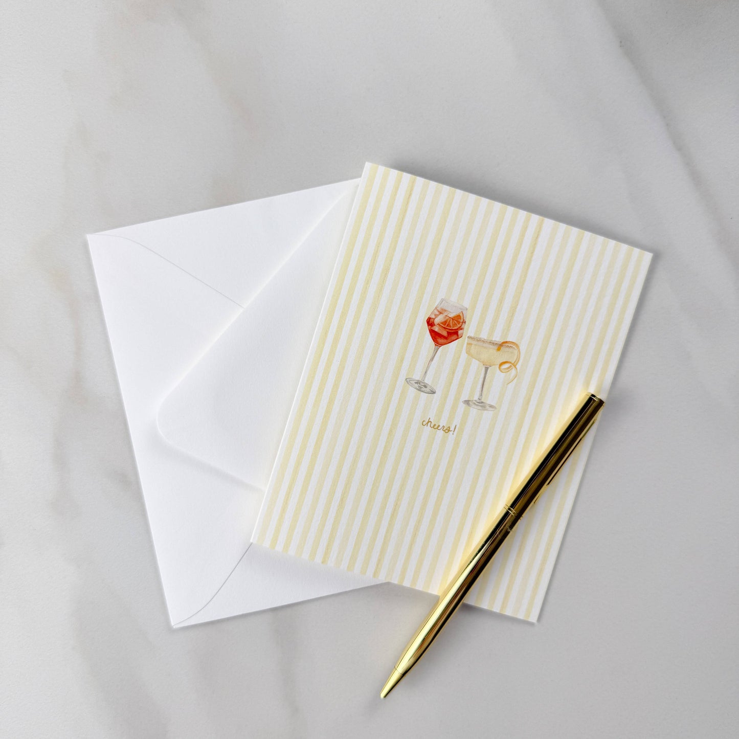 "Cheers" Spritz Greeting Card