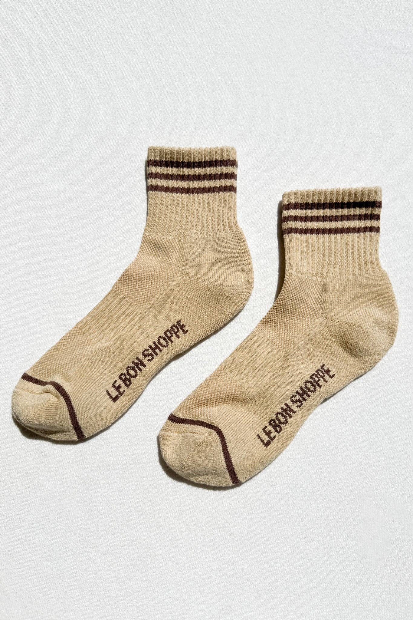 Girlfriend Socks - Tan/Brown