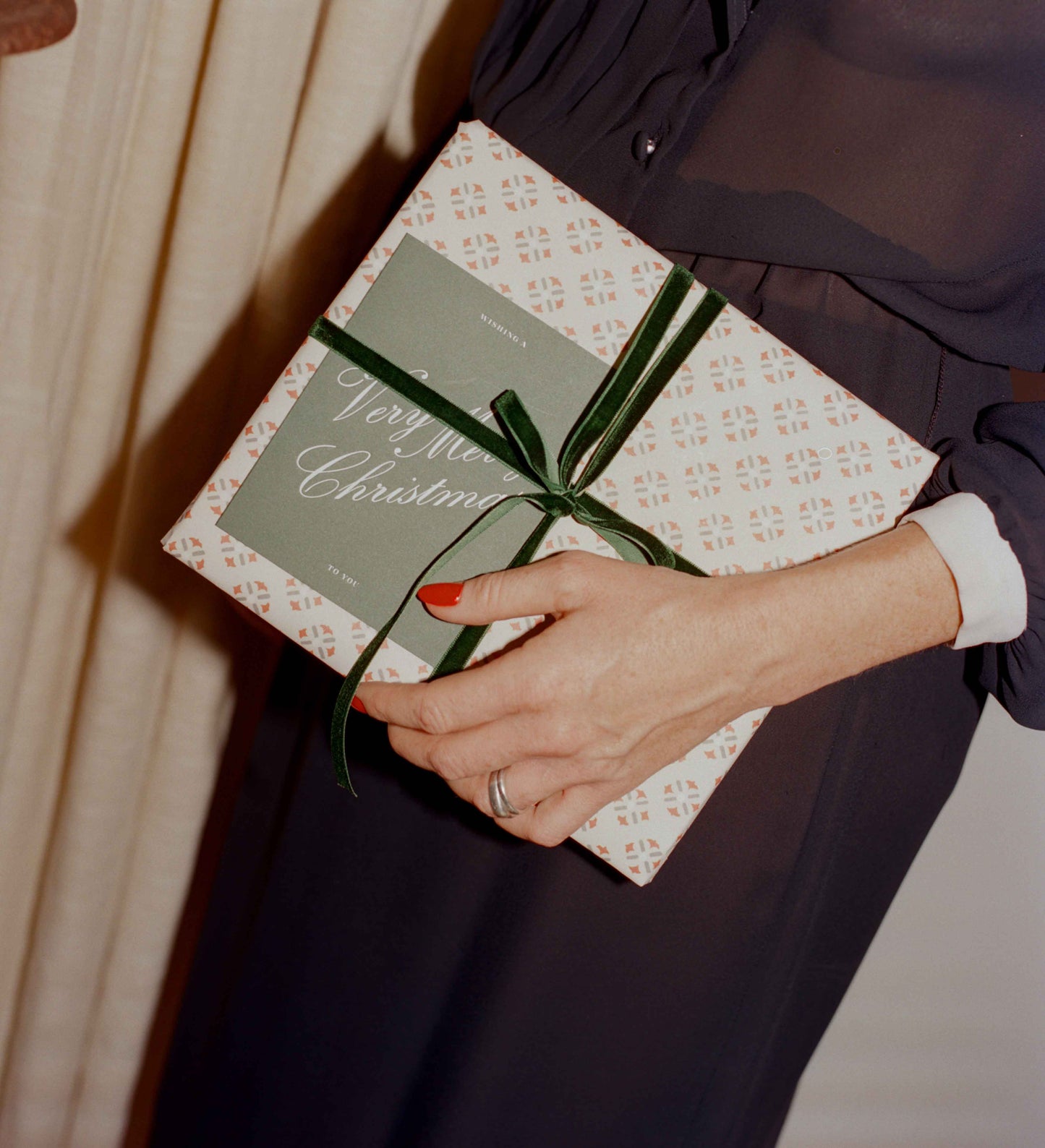 Very Merry Christmas Greeting Card - Scarlett