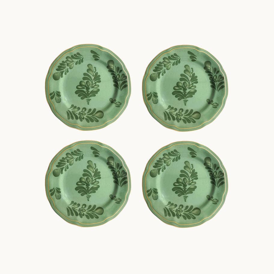Gordes Green Dessert Plates (set of 4)