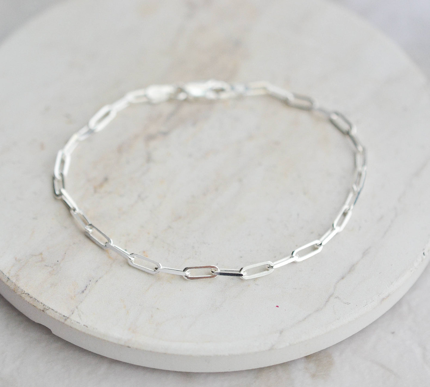 Sterling Silver Paperclip Bracelet