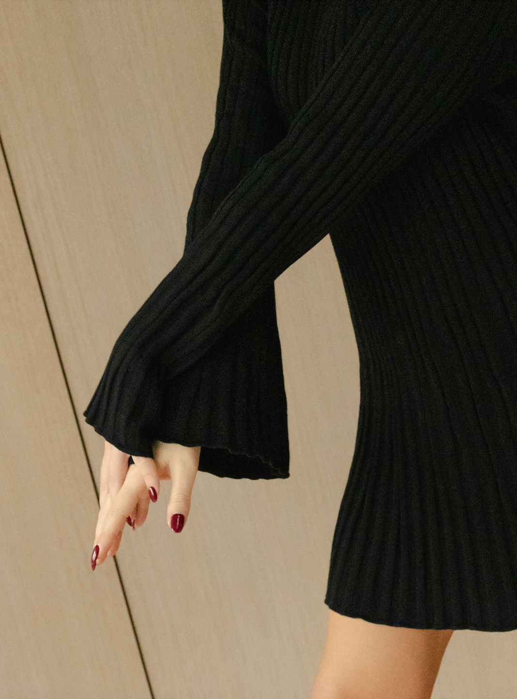 Aušra Black Cotton Mini Dress - Knotty Ones