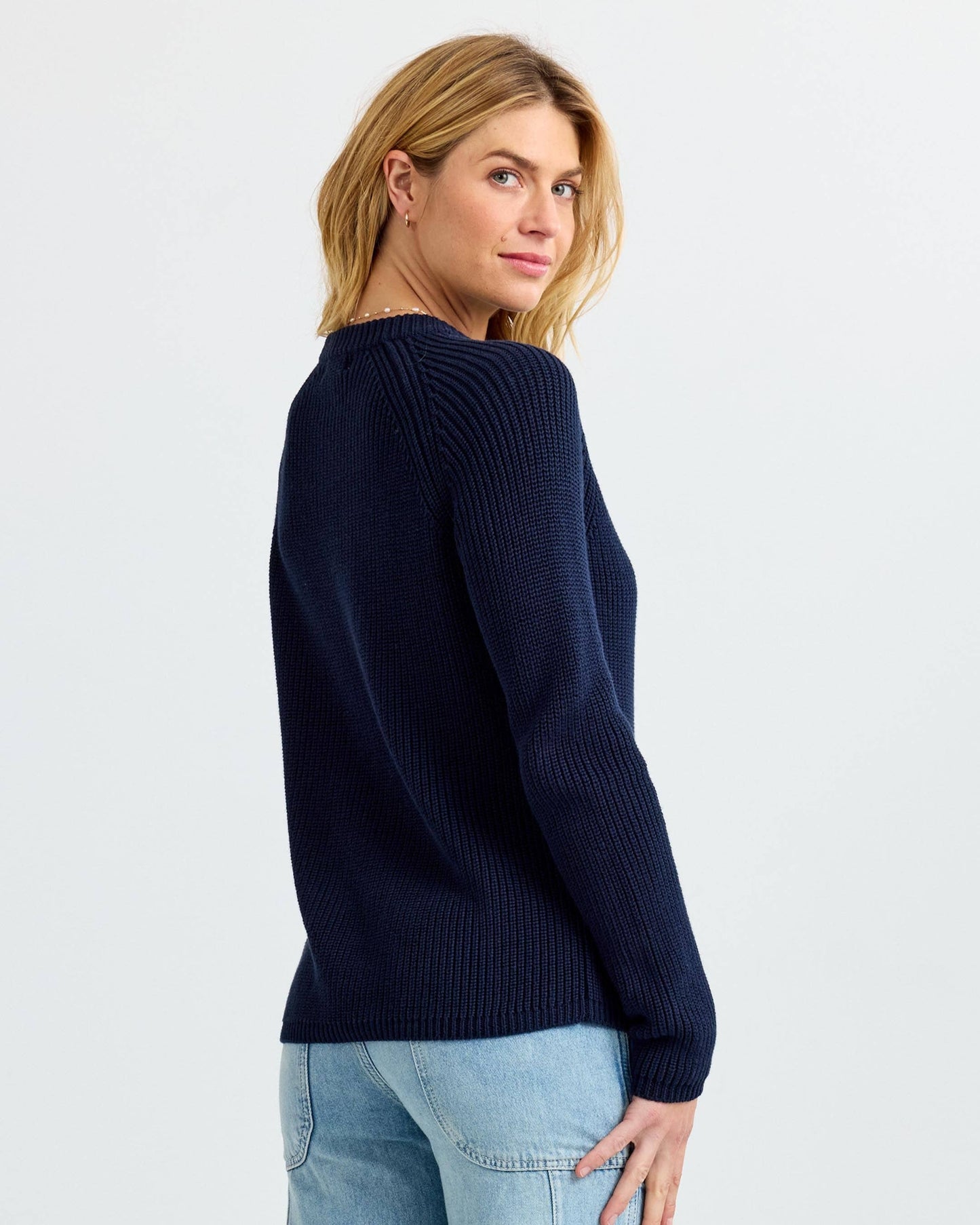 Cotton Fisherman Crew - Navy