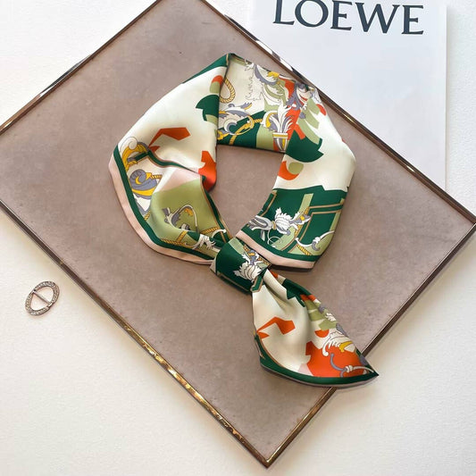 Green Tassel Loop Scarf