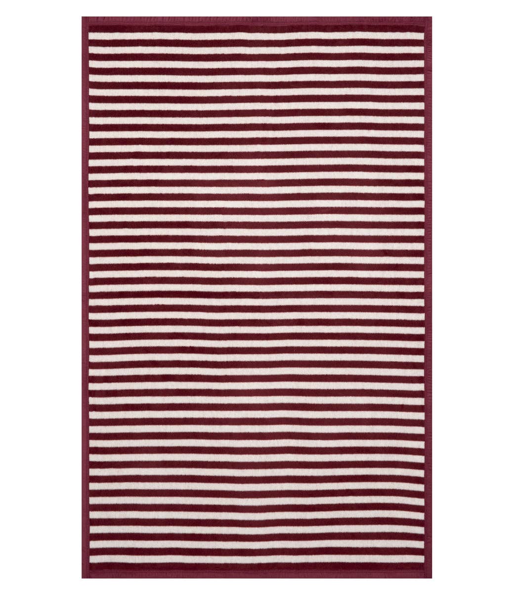 Sideline Stripe Maroon Midi Blanket - Chappywrap