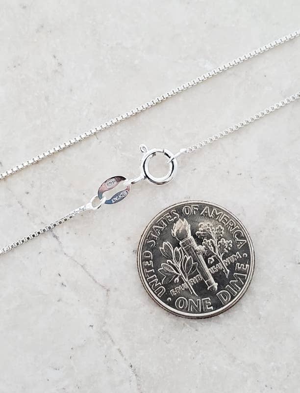 24" Sterling Silver Box Chain