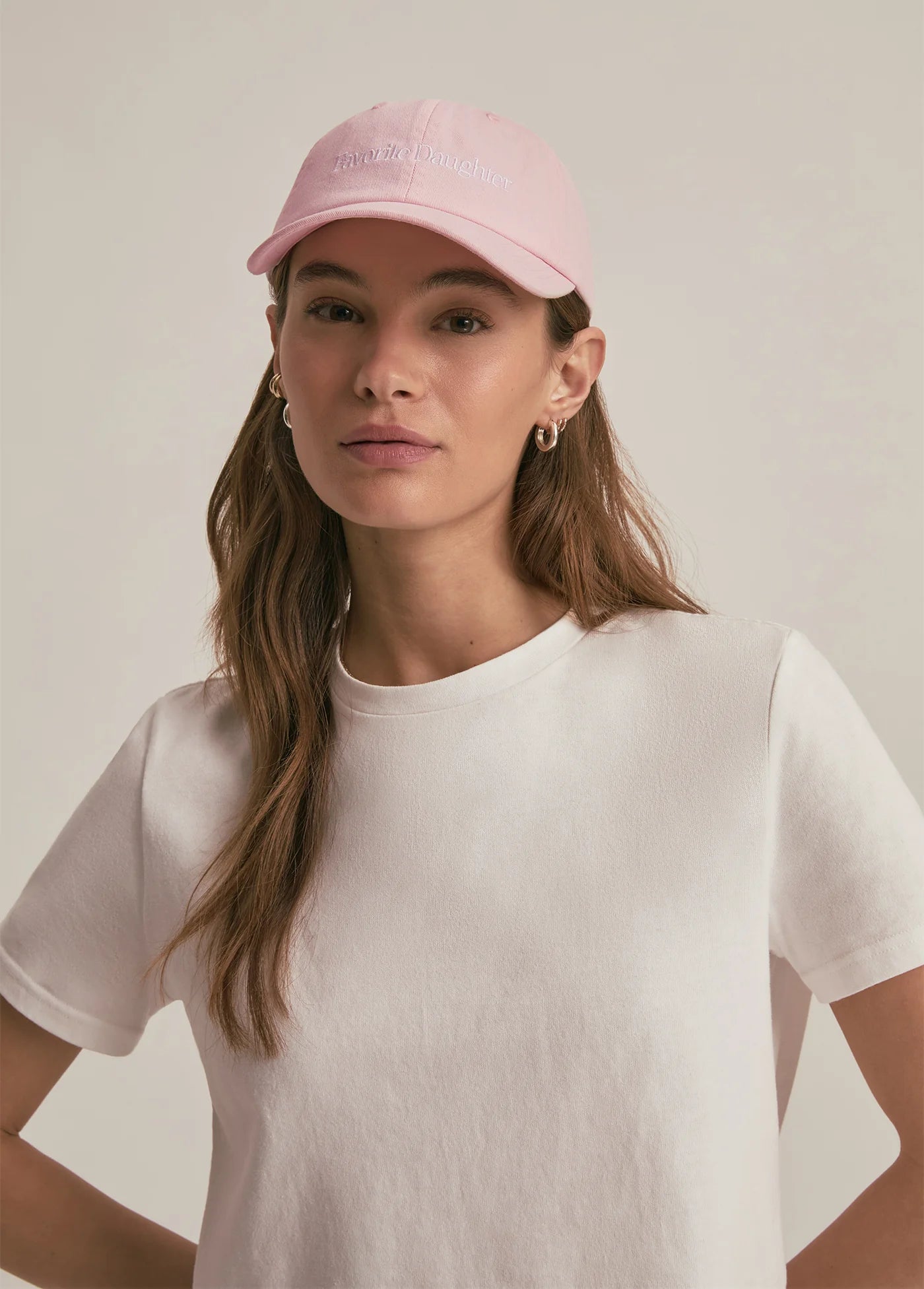 Classic Logo Baseball Hat - Pink - Favorite Daughter