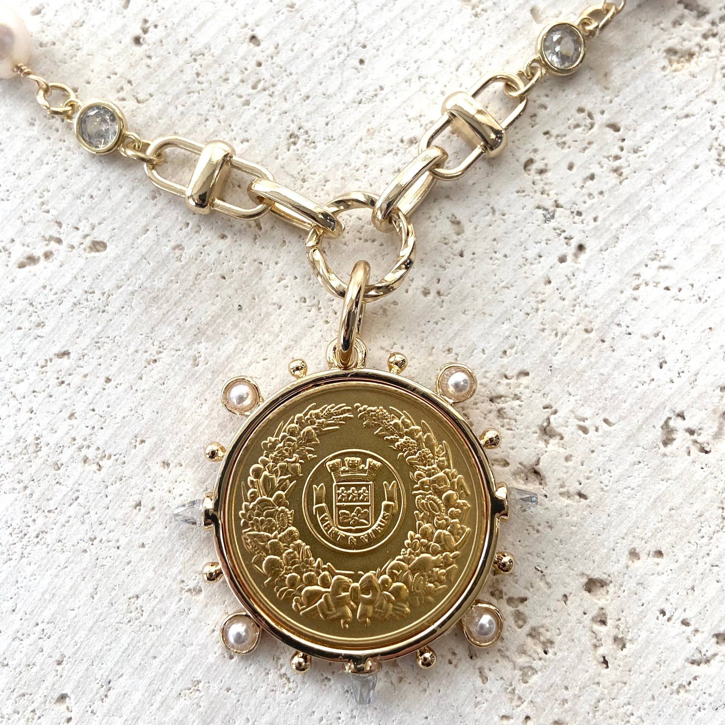 Pearl Coin Necklace