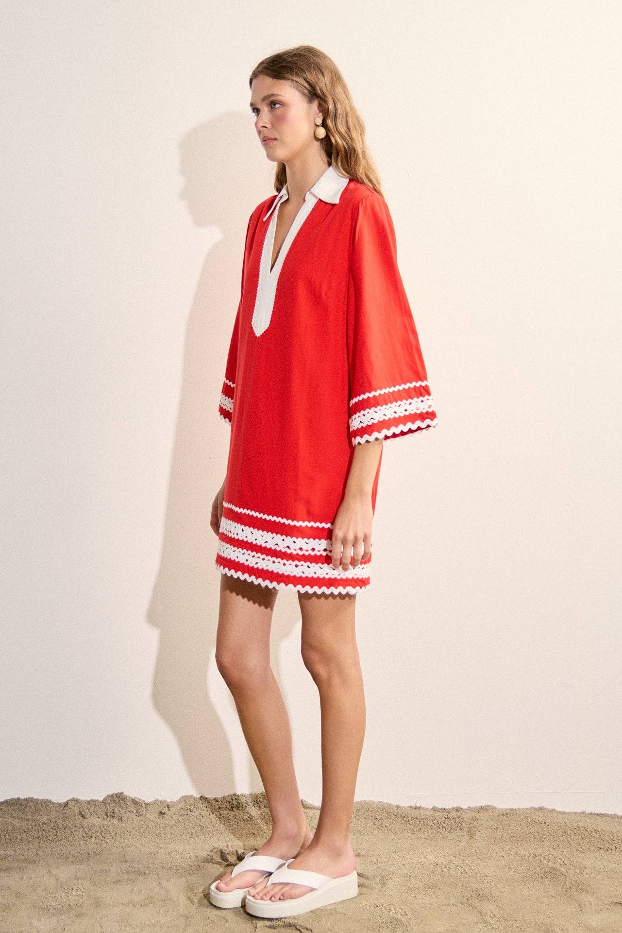 The Ric Rac Tunic Mini Dress - English Factory