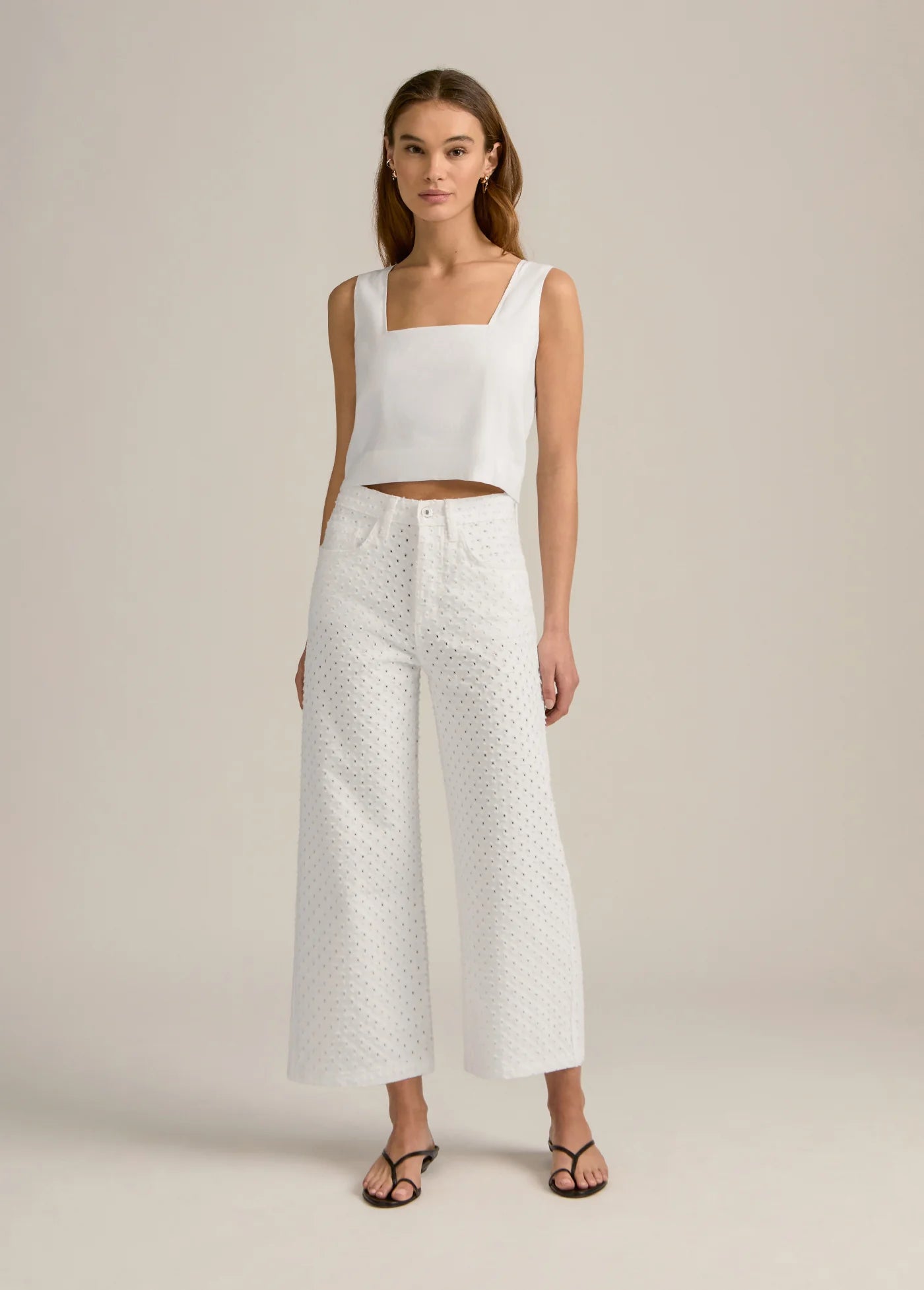 The Masha Super High Rise Bottoms - White - Favorite Daughter