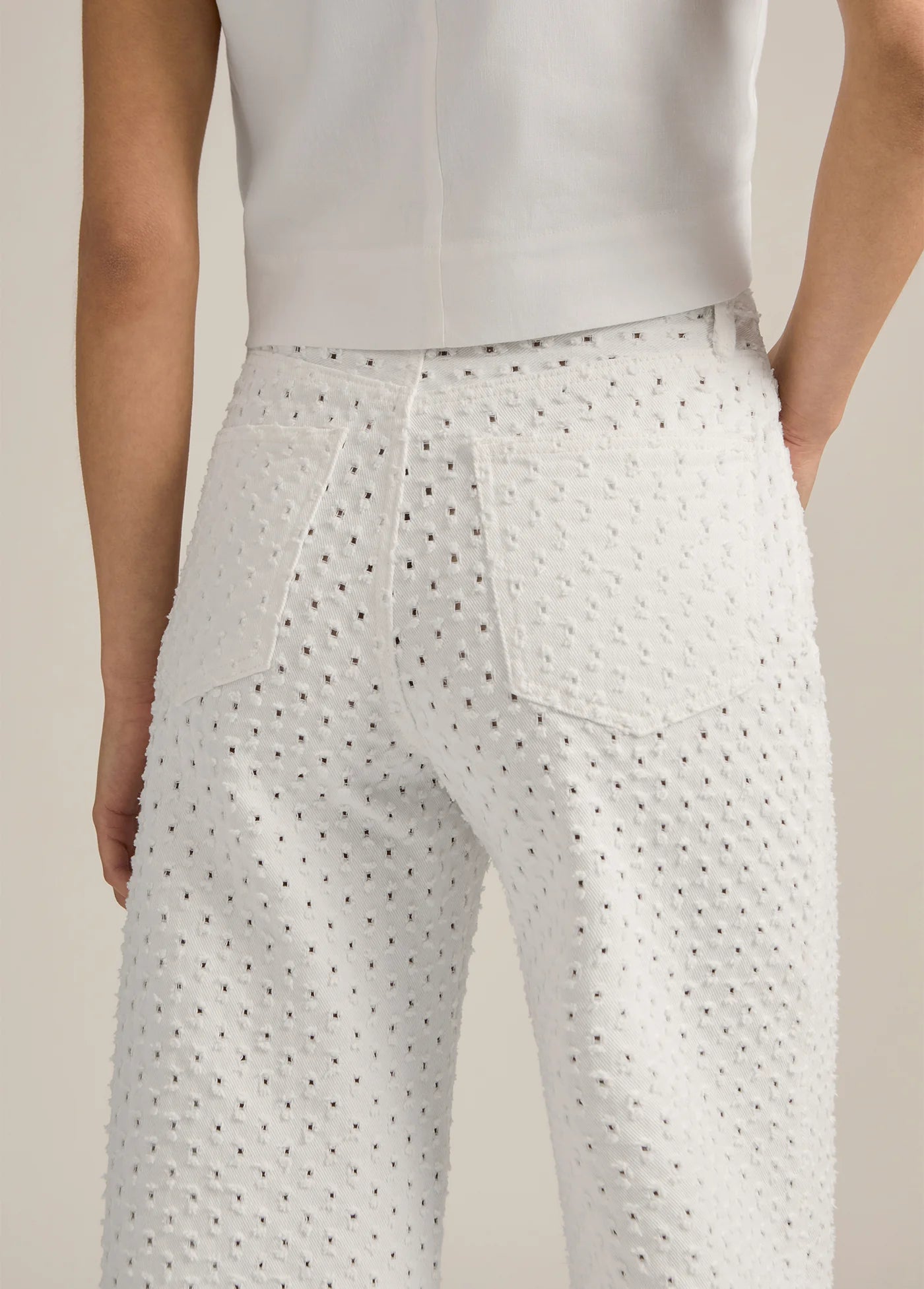 The Masha Super High Rise Bottoms - White - Favorite Daughter