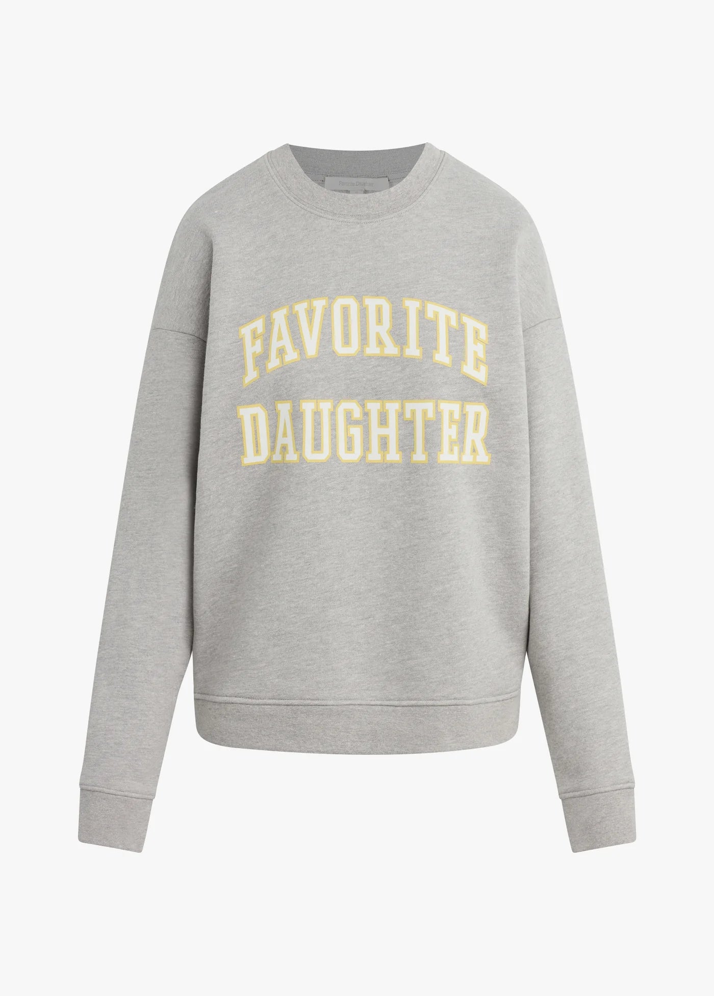 The Collegiate Sweatshirt - Grey and Golden - Favorite Daughter