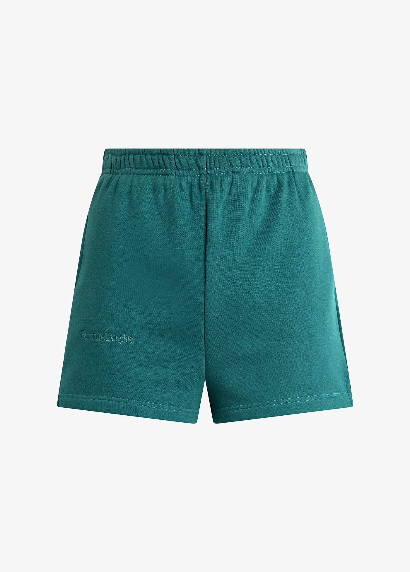 Favorite Daughter Embroidered Sweat Short - Emerald