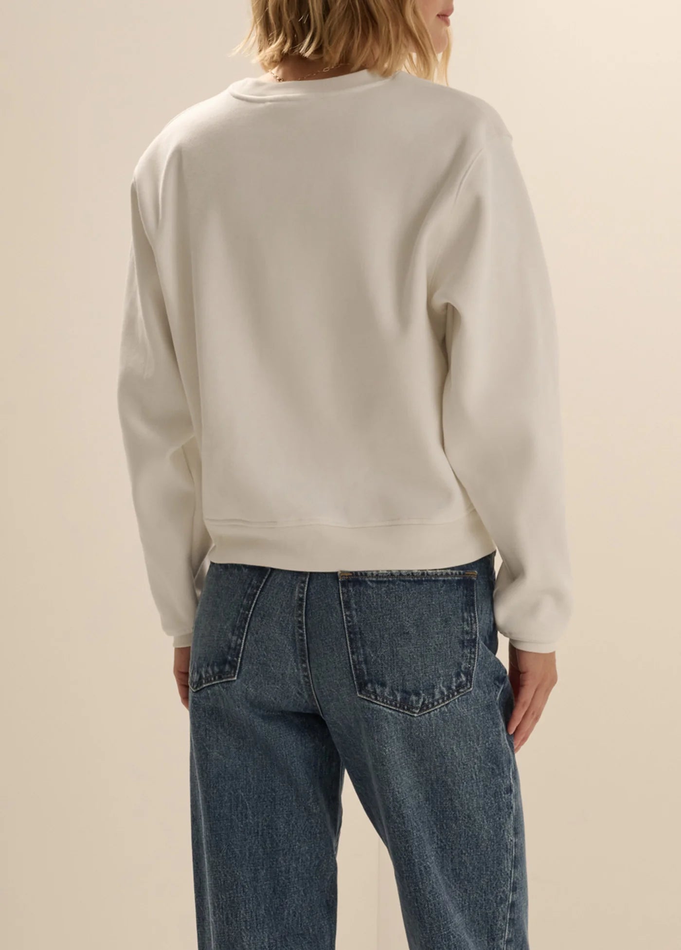 The Embroidery Ritzy Classic Sweatshirt - White/Red - Favorite Daughter