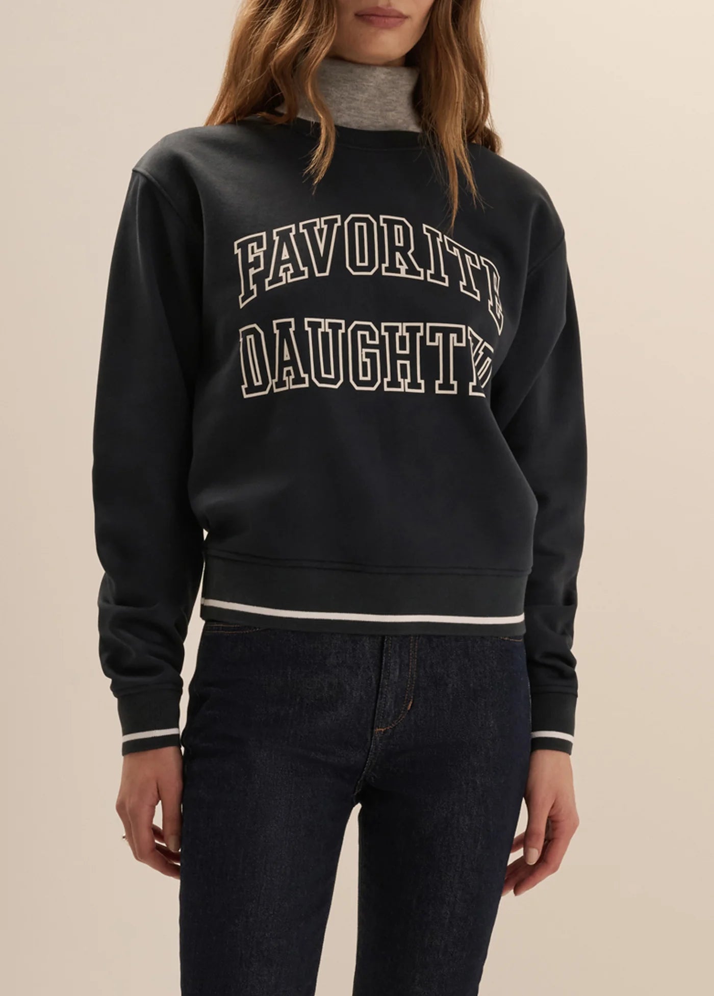 The Collegiate Sport Classic Sweatshirt - Navy - Favorite Daughter